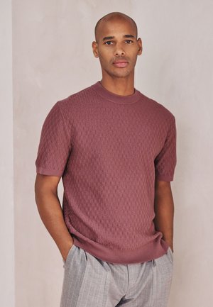 Next REGULAR FIT - T-Shirt basic - damson pink