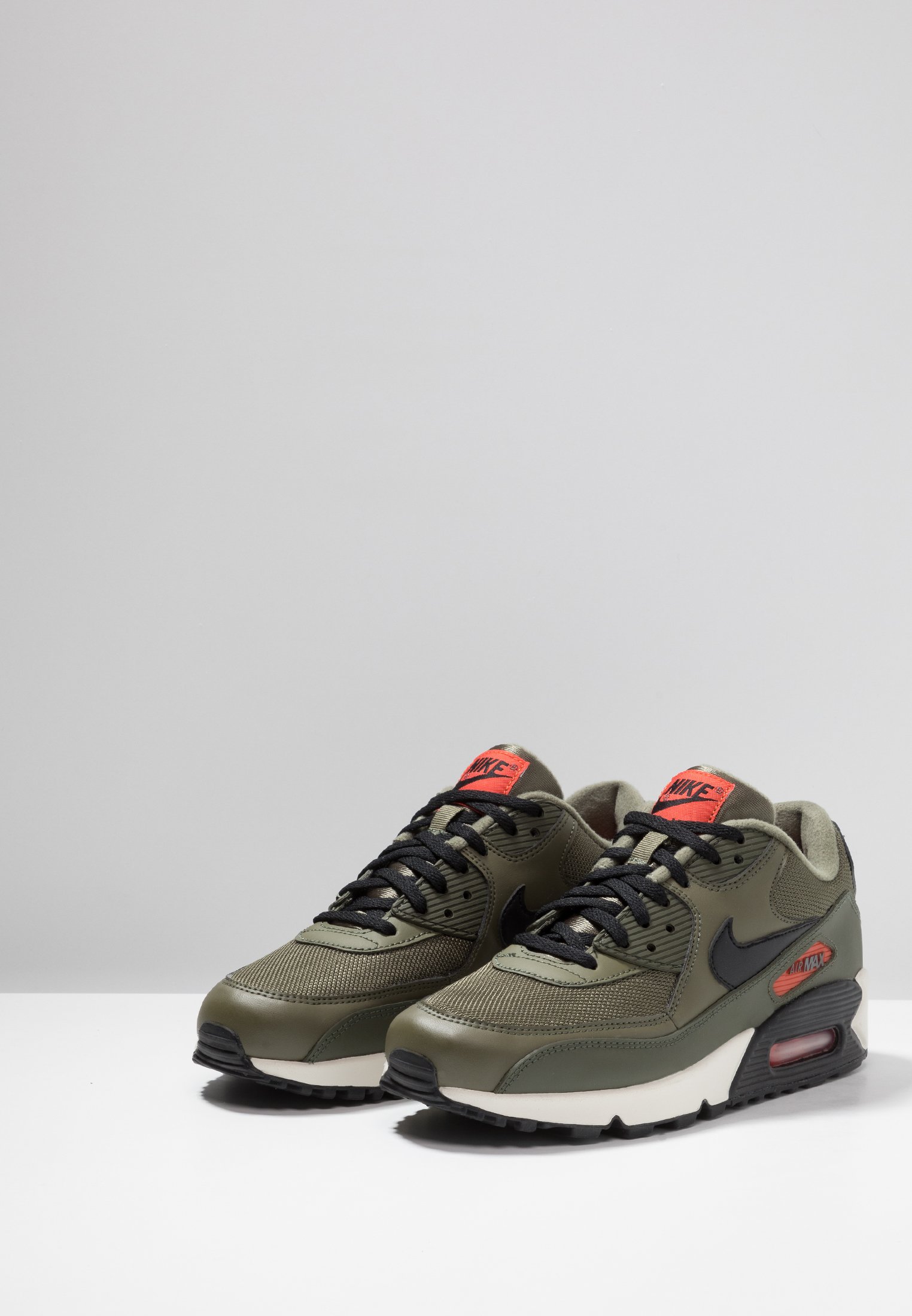 air max 90 trainers medium olive black team orange cargo khaki