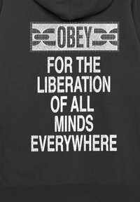Obey Clothing Felpa con zip - black