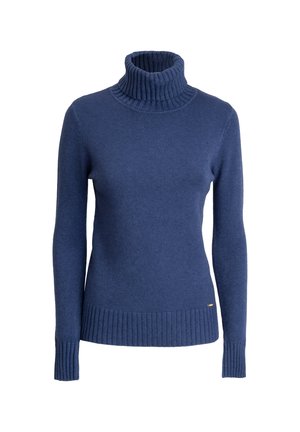 INFLUENCER, INFLUENCER PULLOVER TURTLENECK LINE PULL MID-THICK - Maglione - indigo