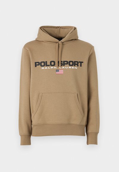 Polo Ralph Lauren POLO SPORT HOODIE UNISEX - Džemperis ar kapuci - desert khaki/black