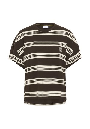 Saint Tropez, SLOANESZ T-SHIRT - T-shirt imprimé - chocolate birch stripe