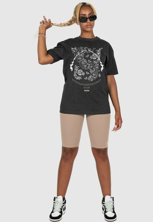 PAISLEY HEAVY OVERSIZED TEE - T-shirt con stampa - charcoal