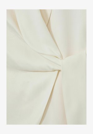 Reiss, REGULAR FIT - CLOVER TIE-FRONT WRAP SUIT JACKET . - Halflange jas - white