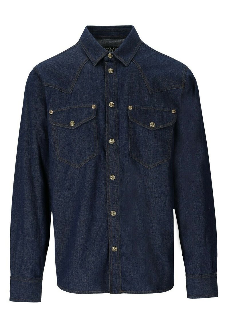 Versace Jeans Couture Overhemd donkerblauw denim Versace Jeans Couture Overhemd donkerblauw denim