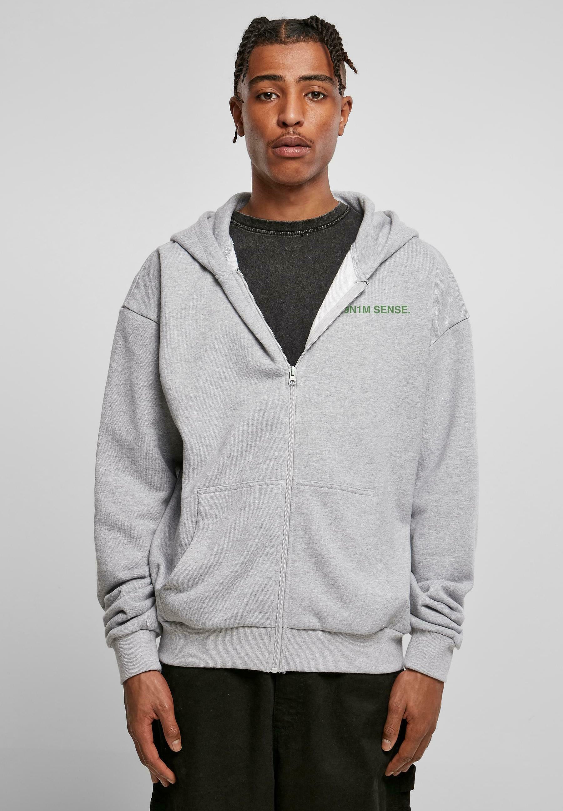 9N1M SENSE HOODY TENNIS - Zip-up sweatshirt - heather grey/light