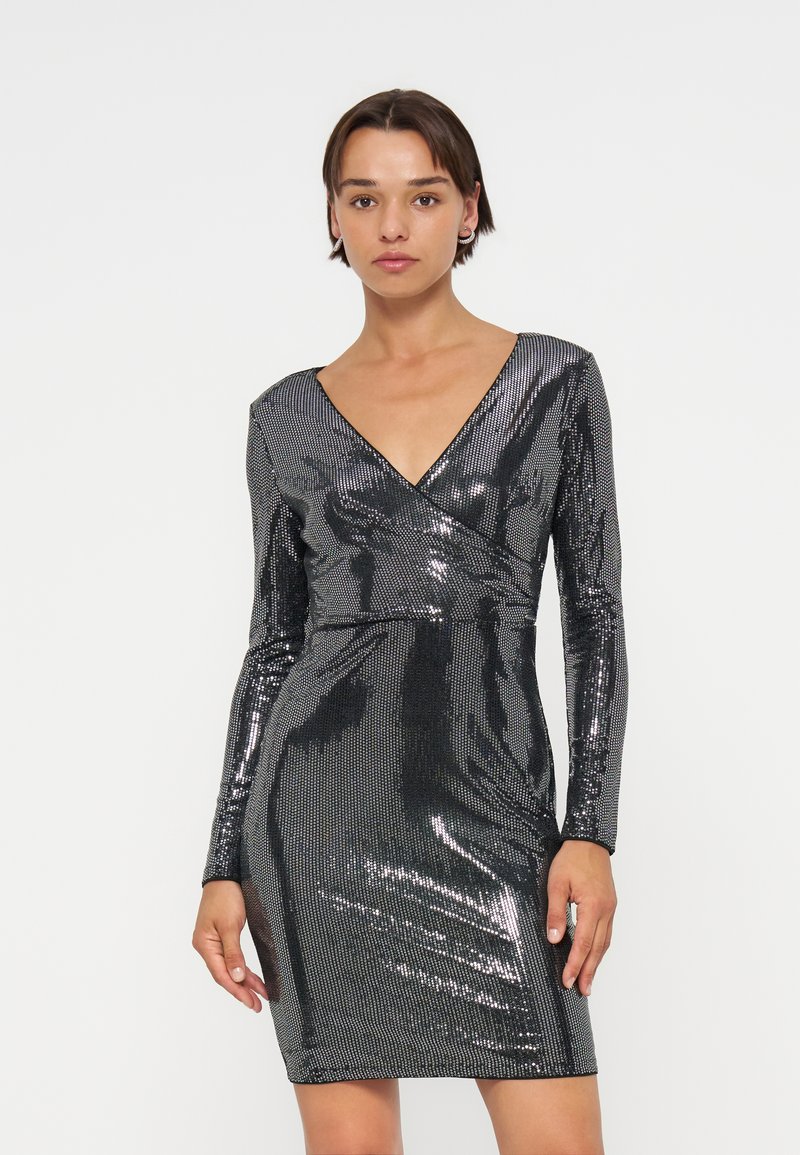 Guess - Vestido de cóctel (denim gris)