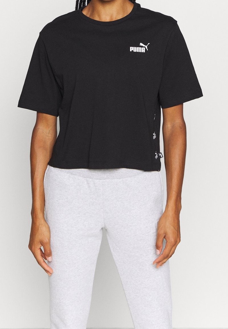 Puma Triko s potiskem - black