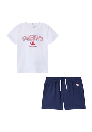 Champion, GRAPHIC SET - Shorts - white/nava