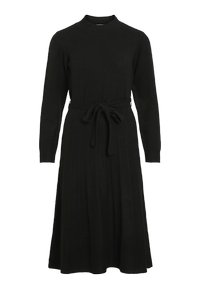 VITRINE MIDI DRESS - Stickad klänning - black