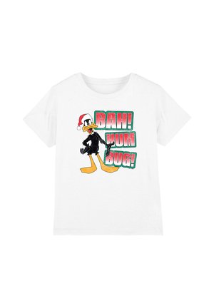 Warner Brothers, LOONEY TUNES DAFFY DUCK BAH HUMBUG - Print T-shirt - white