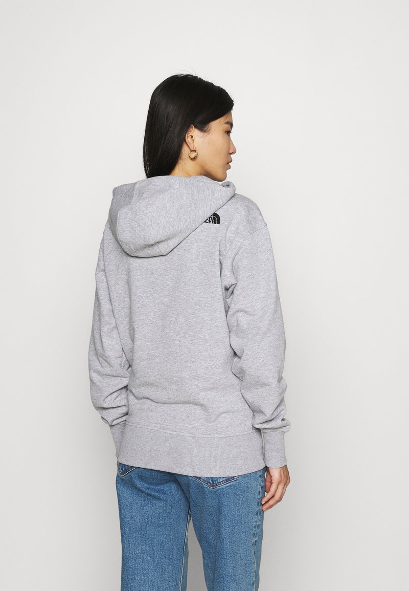 The North Face Oversized Essential Hoodie Kapuzenpullover Tnf Light Grey Heather Grau Zalando De