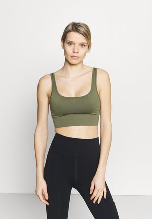 Sujetadores deportivos con sujeción ligera - khaki/green