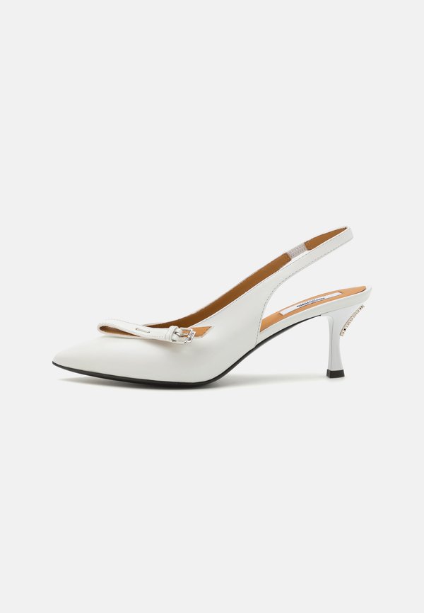 BUCKLED BOW - Classic heels - bianco