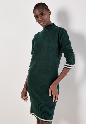 MIDI - Strickkleid - green