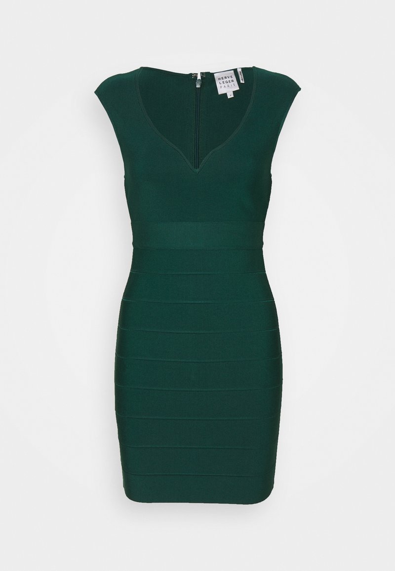 Hervé Léger Etui-jurk groen