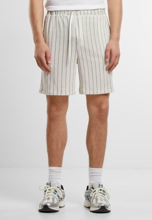Urban Classics STRIPED - Shorts - offwhite black