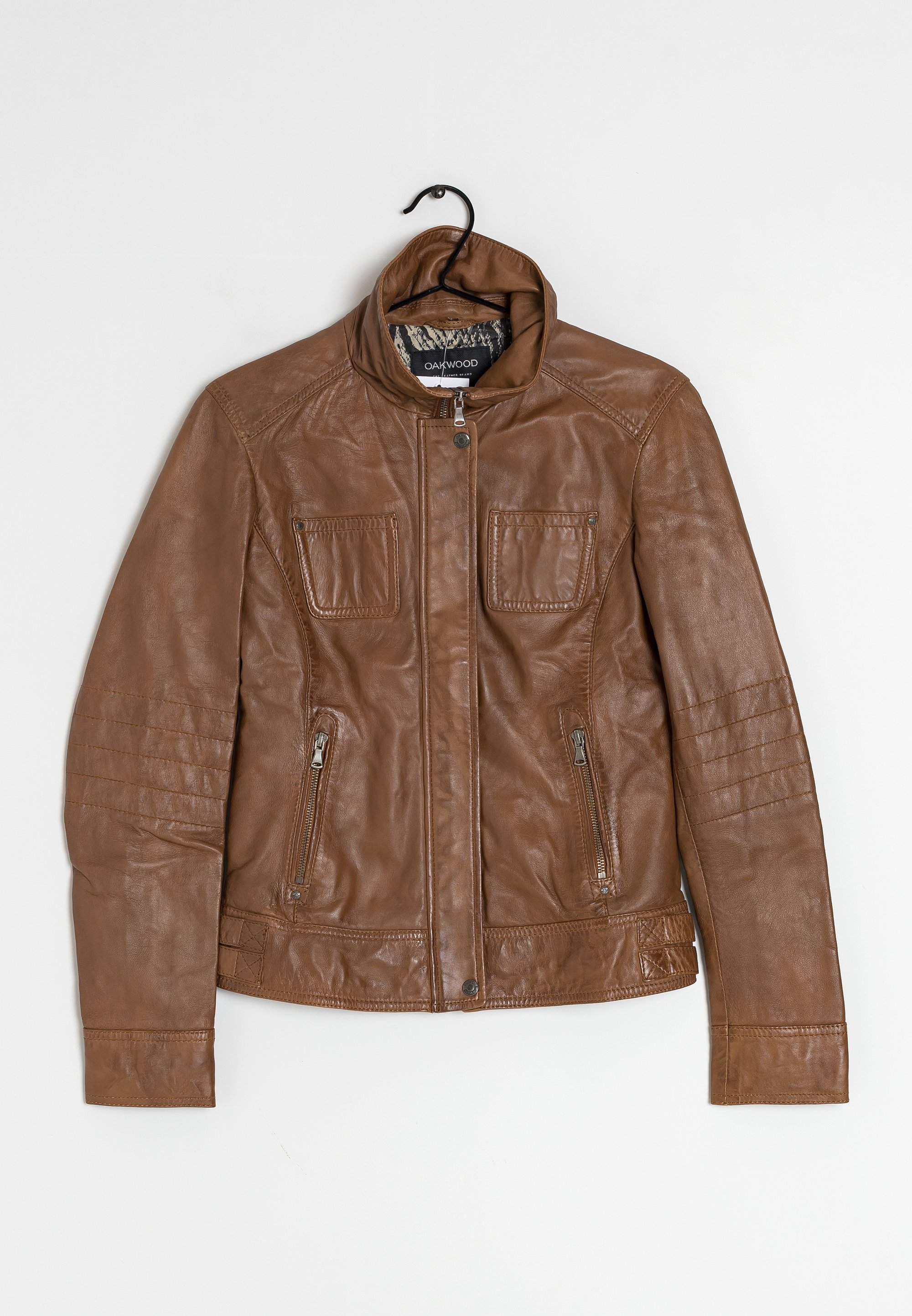 Oakwood Veste Cuir Homme Zalando Oakwood Veste En Cuir Brown