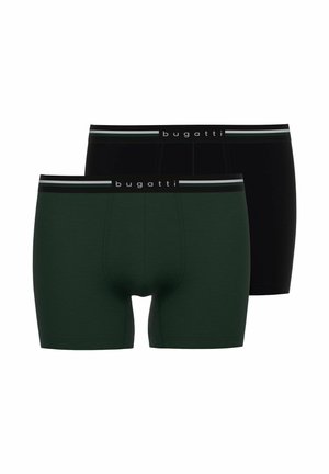 LANGES BEIN WEICH 2 PACK - Lange Boxershorts - schwarz/dunkelgrün