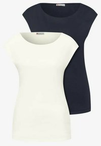 Niewybrane, off white shadowed navy