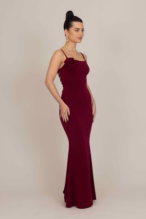 MARY ROSE TIE BACK  - Vestido de cóctel - wine