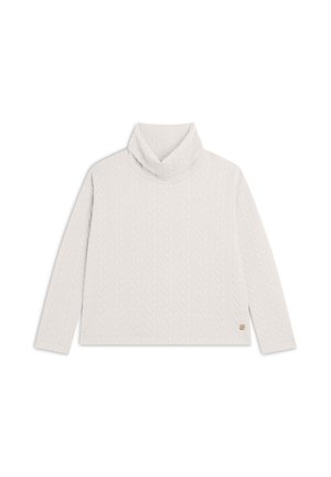 Freddy BONDED A TRECCE CON COLLO A TUBO - Maglione - white sand