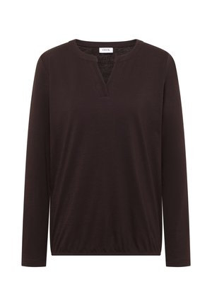 Cecil, LANGARM SHIRT IM TUNIKA-LOOK - T-shirt à manches longues - truffle brown