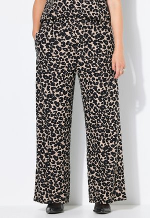 WIDE WAFFELSTRUKTUR, LEO - Broek - sandy beige