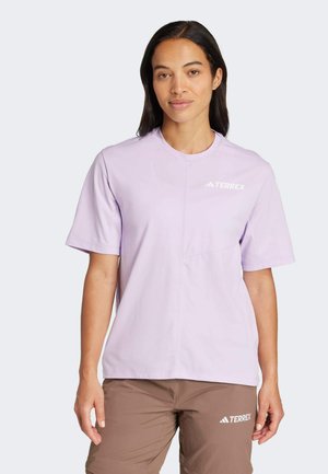 TEE - Print T-shirt - powder plum