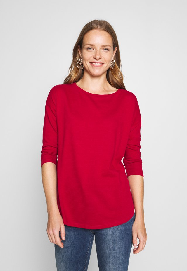 Topper langermet - brick red