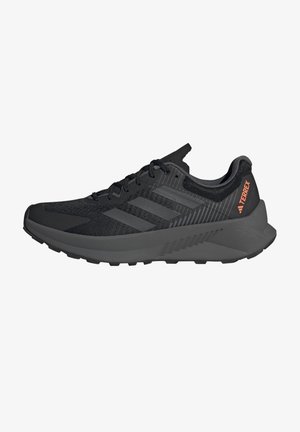 adidas Terrex SOULSTRIDE FLOW - Trail hardloopschoenen - core black grey six impact orange