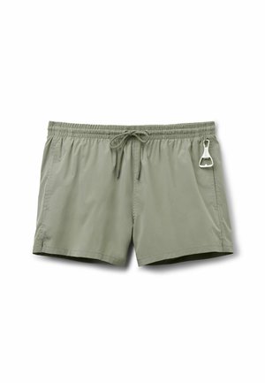 IUMAN Intimissimi, SOLID-COLOUR WITH BOTTLE OPENER - Badeshorts - light green