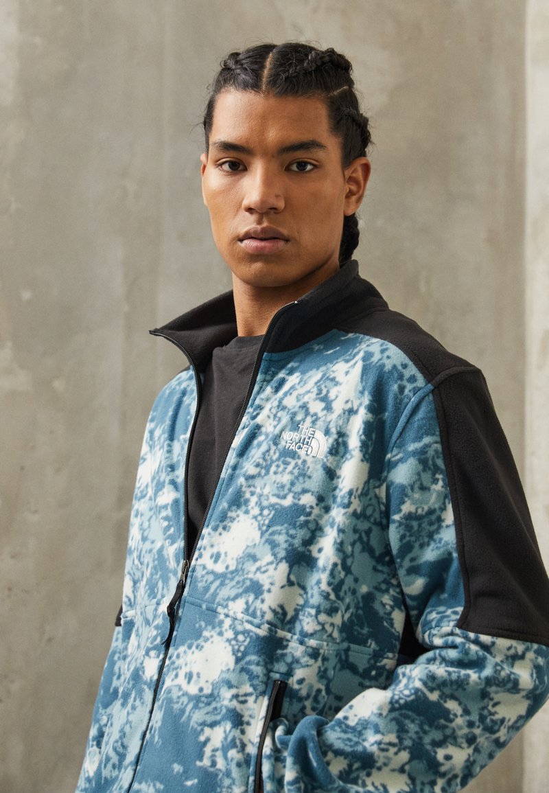The North Face M TNF FLEECE FZ - Fleece jacket - blue coral/smoke/blue