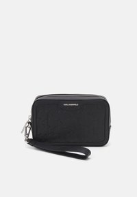 KARL LAGERFELD LOOM LEA VANITY CASE - Wash bag - black