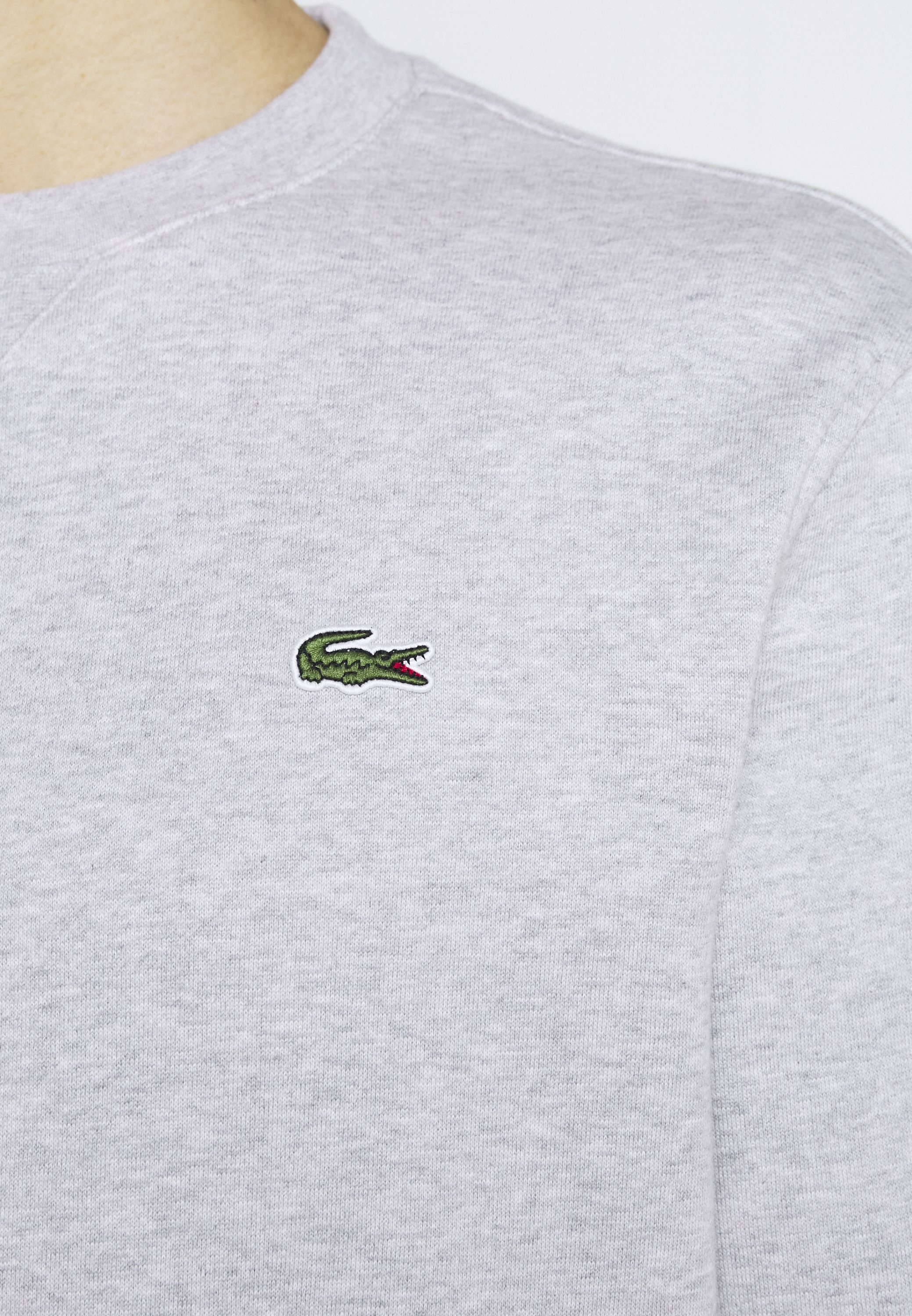 grey lacoste hoodie