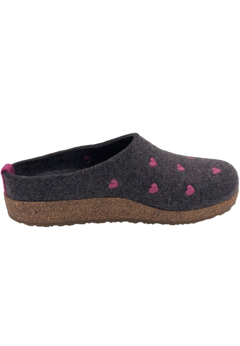 Damen Sneaker | Haflinger GRIZZLY CUORICINO Hausschuh anthrazit - EU18205 Damen Sneaker | Haflinger GRIZZLY CUORICINO Hausschuh anthrazit - EU18205