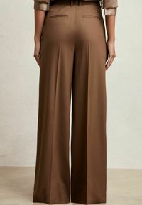Reiss SOLENE WIDE LEG - Pantalon classique - tan