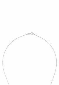 Silver chain necklace featuring a delicate, slender design with a spring clasp and smooth, polished finish.