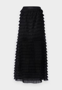 Yaskira Hw Tulle Long Skirt Black