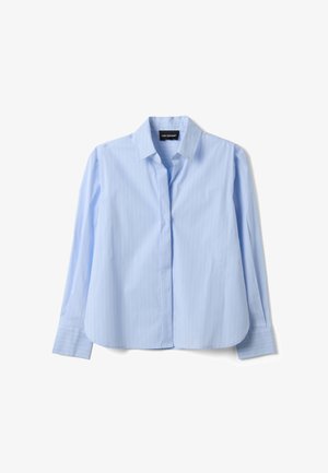 Les Copains, STRIPED SHIRT, REGULAR FIT - Button-down blouse - light blue