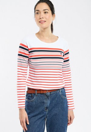 FOUNTAINE PAJOT X  - T-shirt à manches longues - blanc  pompon  rich navy