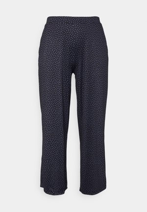 SUPERSOFT PEACHED WIDE LEG TROUSERS - Trousers - blue