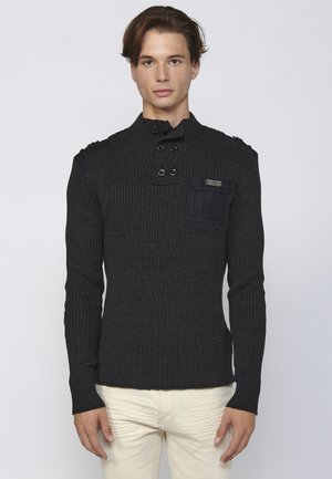 Koroshi Jersey de punto - black