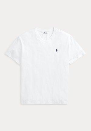 CLASSIC FIT JERSEY V NECK T-SHIRT - T-shirt basic - white