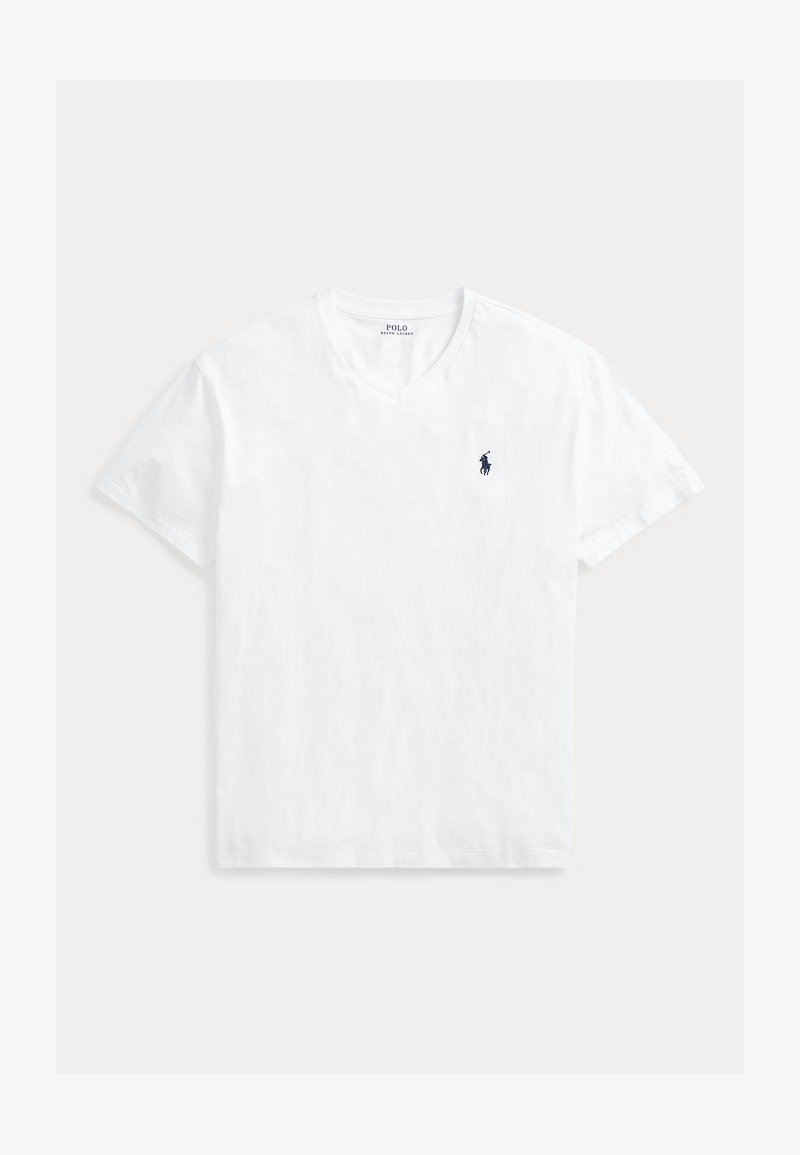 PLUMZJOY Men's Classic Fit V-Neck T-Shirt - 100% Cotton, Soft Short Sleeve Tee For Casual Wear