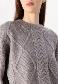 JDY JDYSILJA LONG CABLE - Camisola - december sky melange