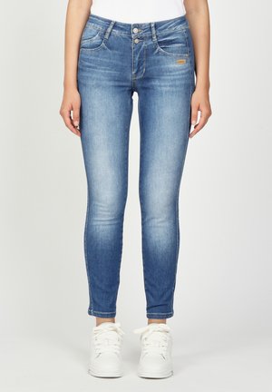 SANA CROPPED - Slim fit jeans - lapis blue wash