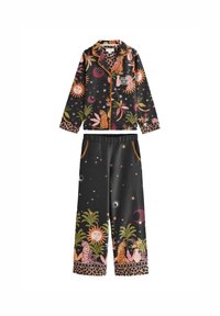 Never Fully Dressed BUTTON THROUGH - REGULAR FIT SET - Pižamos komplektas - black