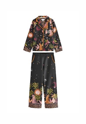 Never Fully Dressed BUTTON THROUGH - REGULAR FIT SET - Yöasusetti - black