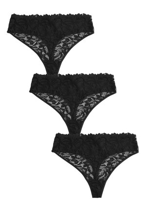 Next HIGH WAISTED FIT - 3 PACK   - Tanga - black